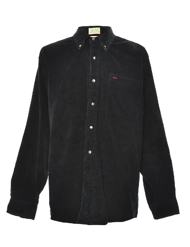 Corduroy Black Shirt - L