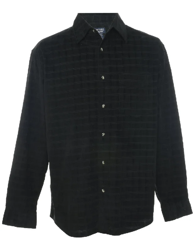 Corduroy Black Shirt - S