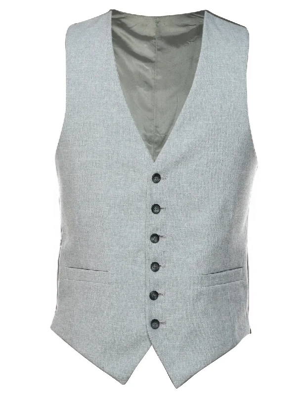 Classic Light Grey Waistcoat - M