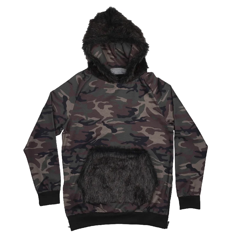 RIFLESSI MENS HOODIE OLIVE CAMO - MJT-72