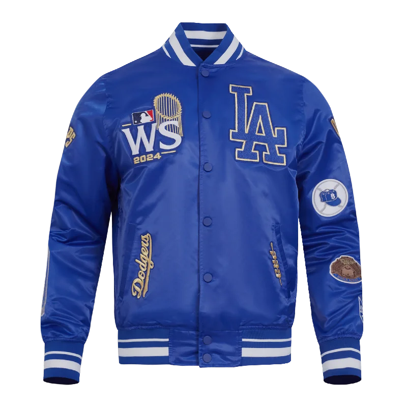 MLB LOS ANGELES DODGERS WORLD SERIES 2024 MEN'S RIB SATIN JACKET