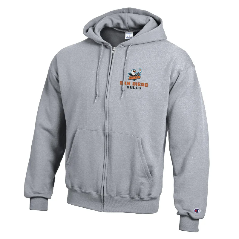 Men's San Diego Gulls Powerblend Full Zip Hood