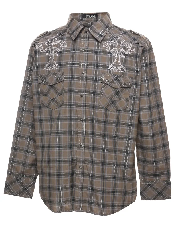 Checked Western Shirt - XL