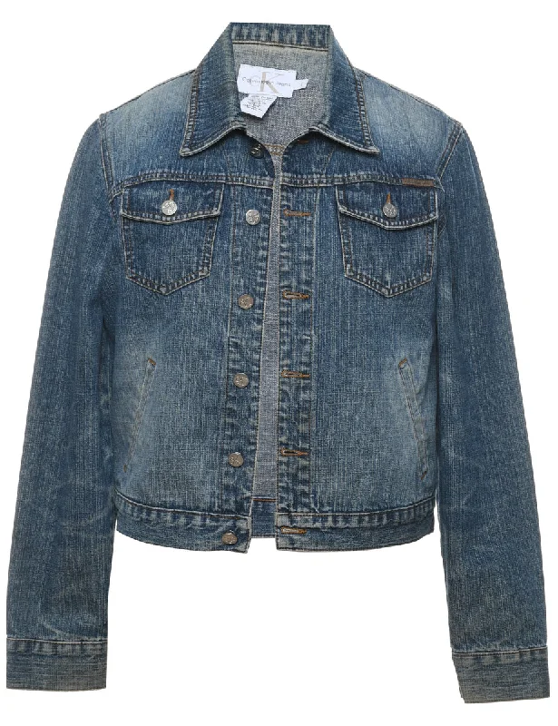 Calvin Klein Stonewash 1990s Denim Jacket - L