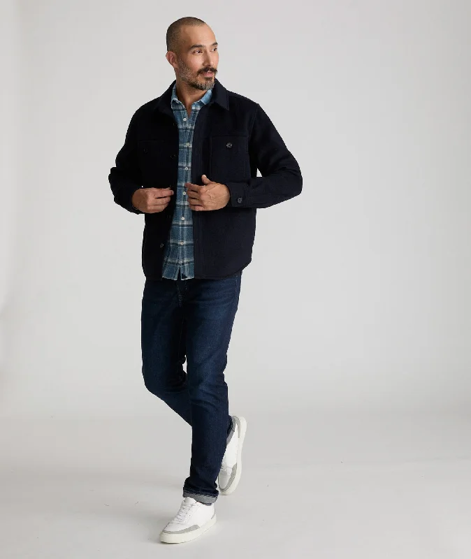 Wool-Blend CPO Jacket