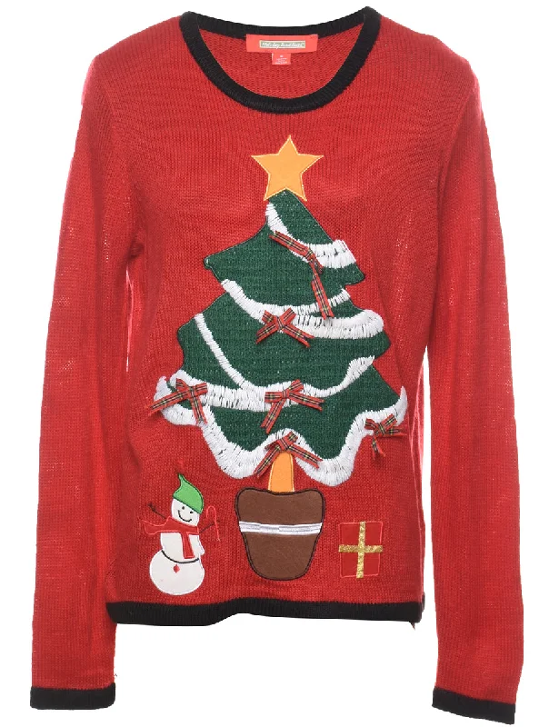 Christmas Tree Design Jumper - S