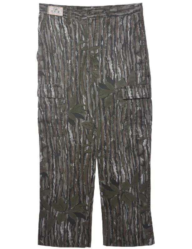 Camouflage Print Workwear Jeans - W34 L30