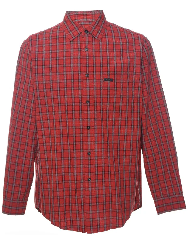 Calvin Klein Red Checked Shirt - L