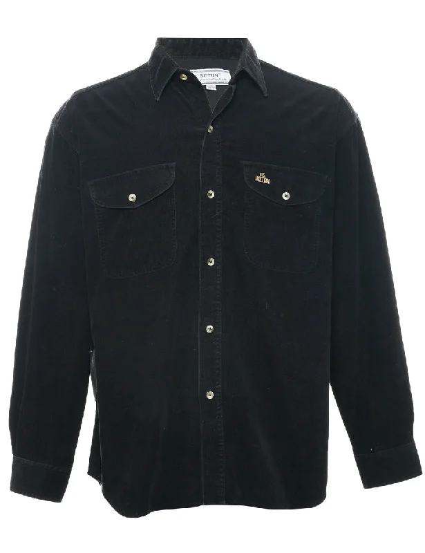 Corduroy Black Shirt - L