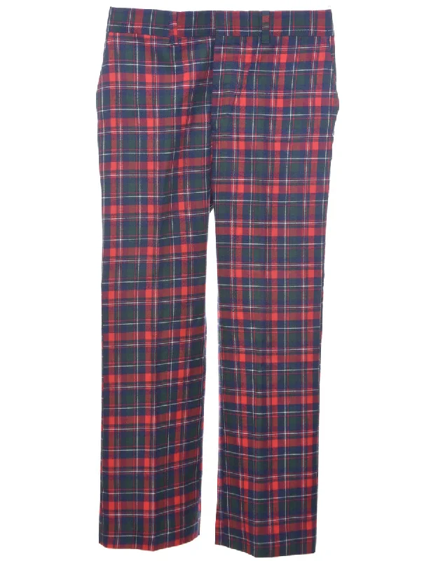 Checked Pattern Trousers - W35 L31