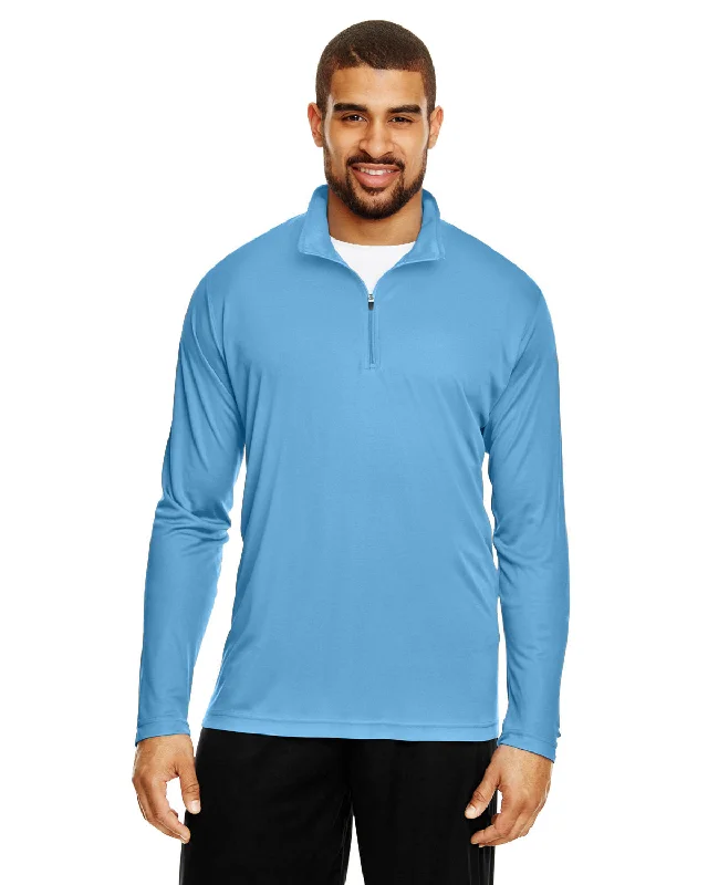 Team 365 Mens Zone Performance Quarter-Zip | Sport Light Blue