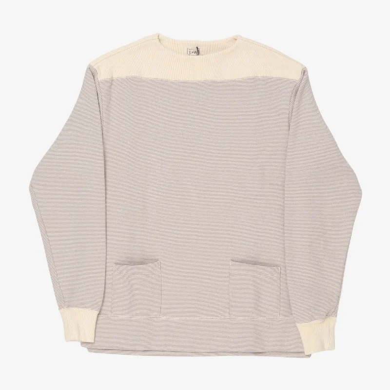 Pinboard Knit Boatneck Sweatshirt