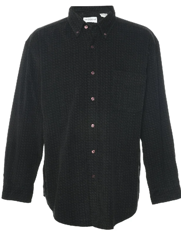 Corduroy Checked Shirt - L