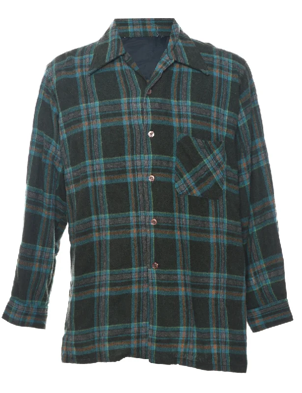 Checked Vintage Multi-Colour Shirt - L