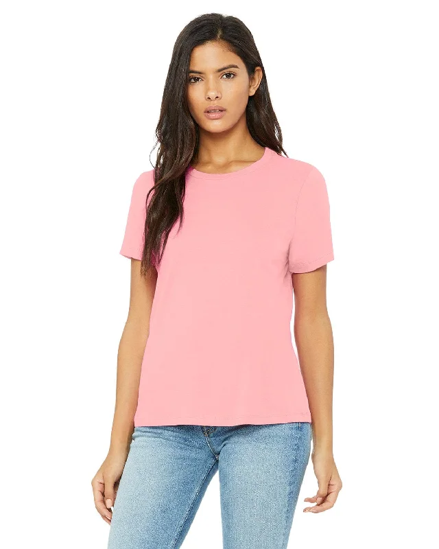 Bella+Canvas Ladies Relaxed Short Sleeve Jersey T-Shirt | Pink