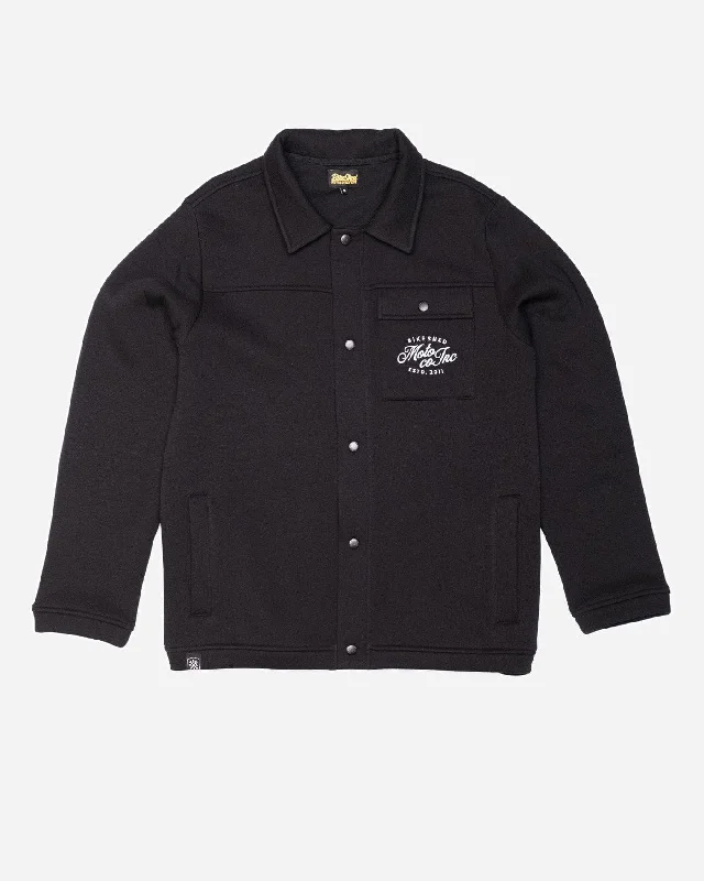 BSMC Moto Co Brushback Overshirt - Black