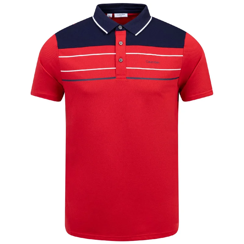 Eagle Cotton Blend Polo Red - SS24