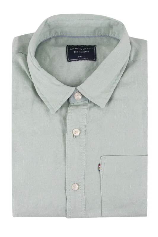 The Academy Brand Hampton Linen Shirt Pacific