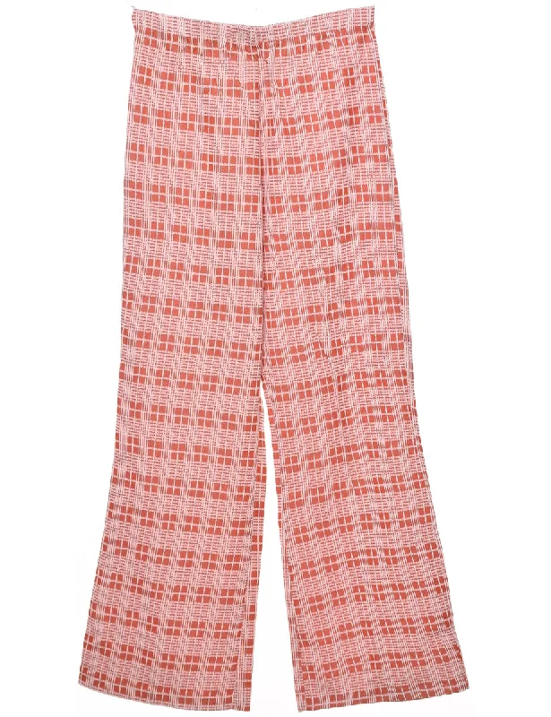 Checked Pattern Trousers - W27 L30