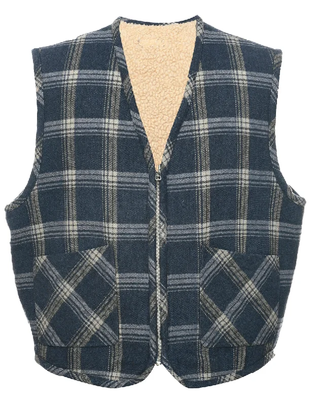 Checked Waistcoat - XL