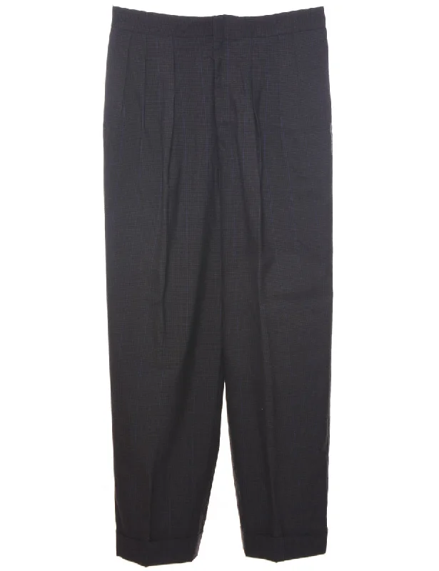 Checked Pattern Trousers - W34 L30