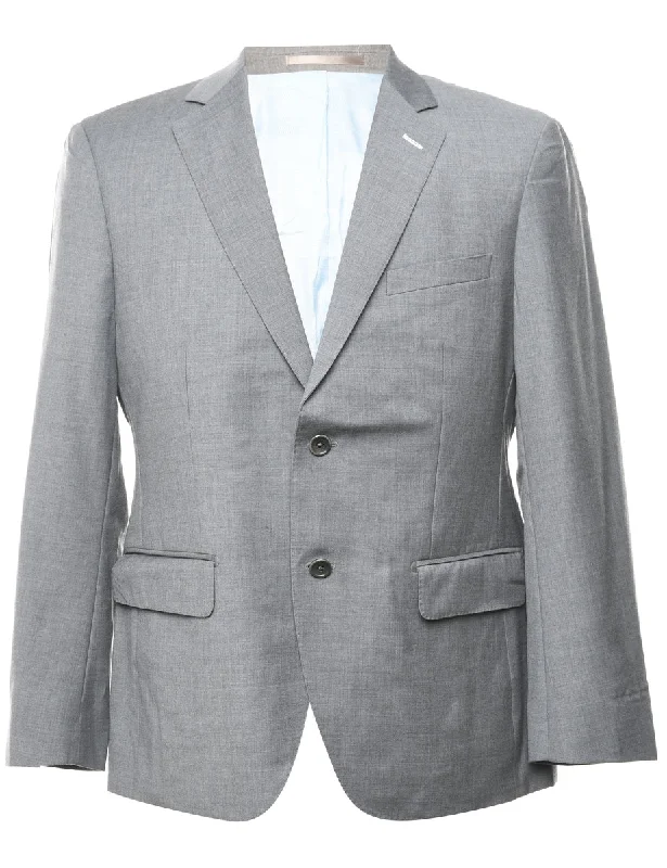 Classic Grey Blazer - L