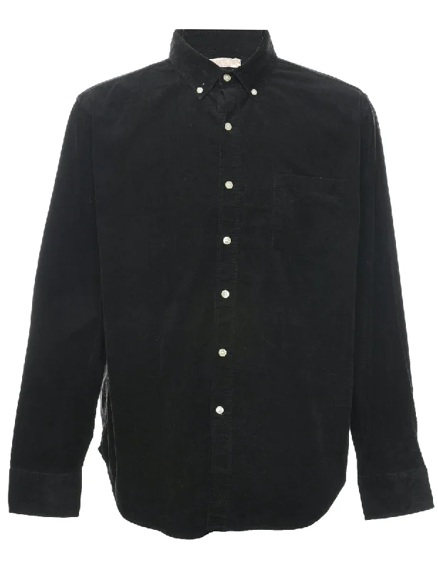 Corduroy Black Shirt - L