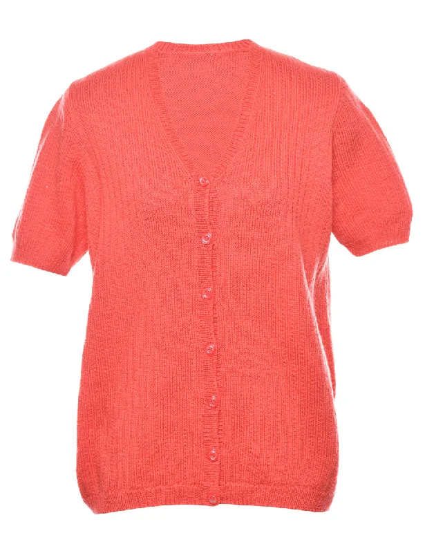 Coral Knit Cardigan - M