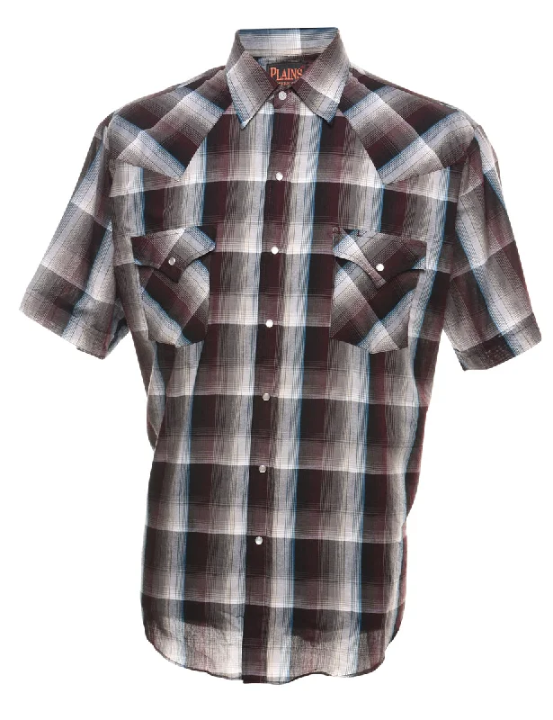 Checked Western Shirt - L