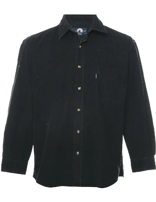 Corduroy Black Shirt - M