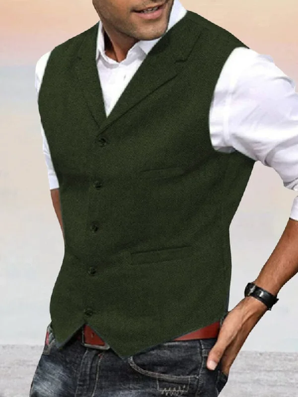 Herringbone Tweed Suit Vest