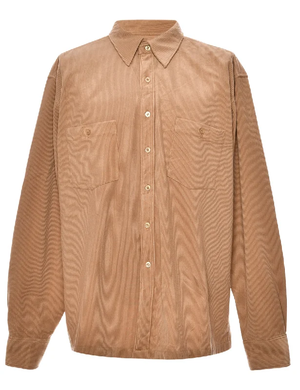 Corduroy Dark Brown Shirt - L