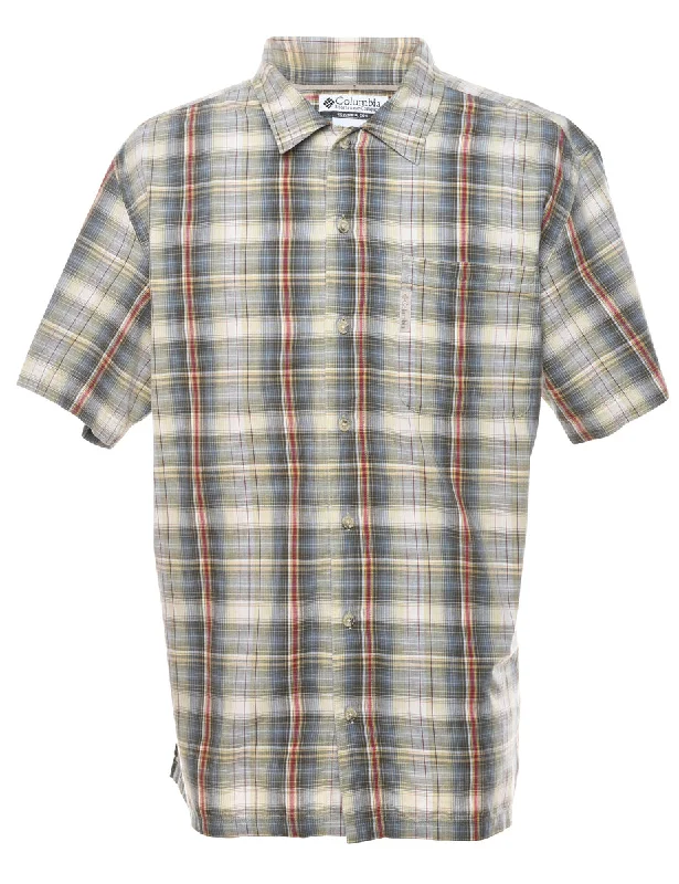 Columbia Short Sleeve Checked Shirt - L