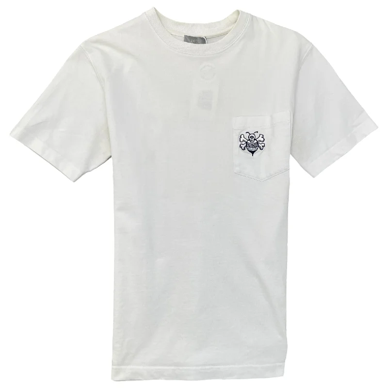 Men's X Shawn Stussy Embroidered Bee T-Shirt White Size XS