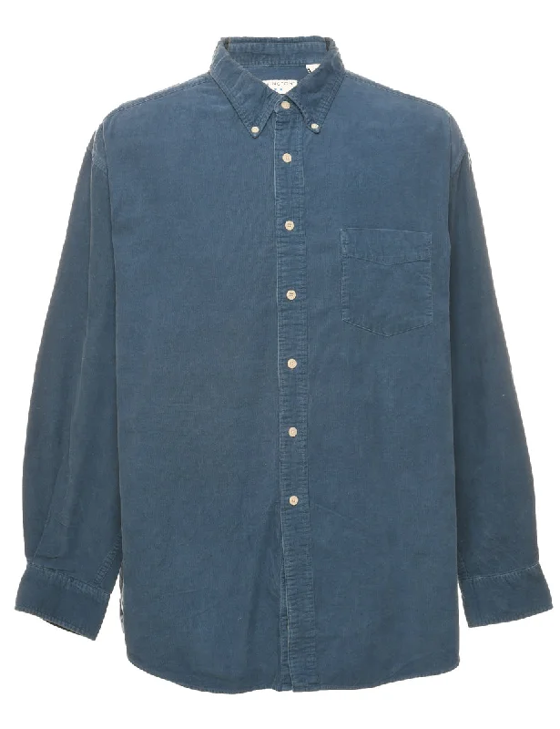 Corduroy Blue Shirt - XL