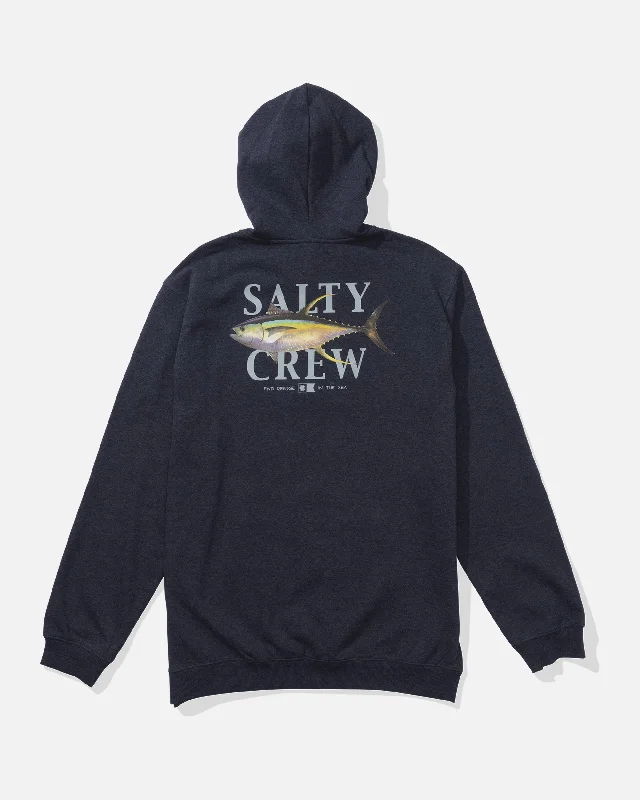 Yellowfin Fleece Hoodie - Navy/Heather