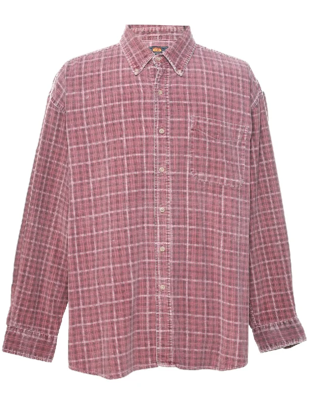 Corduroy Checked Shirt - XL