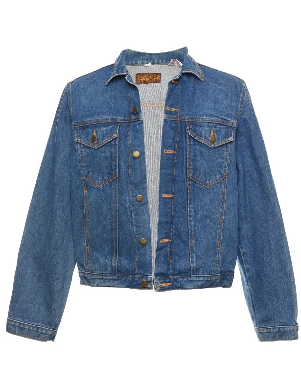 Classic Medium Wash Denim Jacket - M