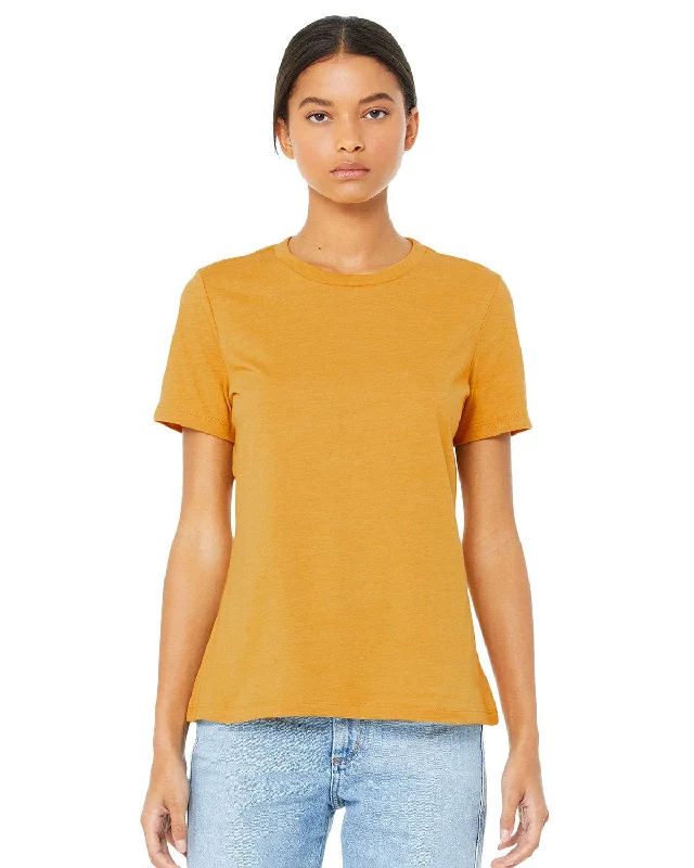 Bella+Canvas Ladies Relaxed Short Sleeve Jersey T-Shirt | Mustard