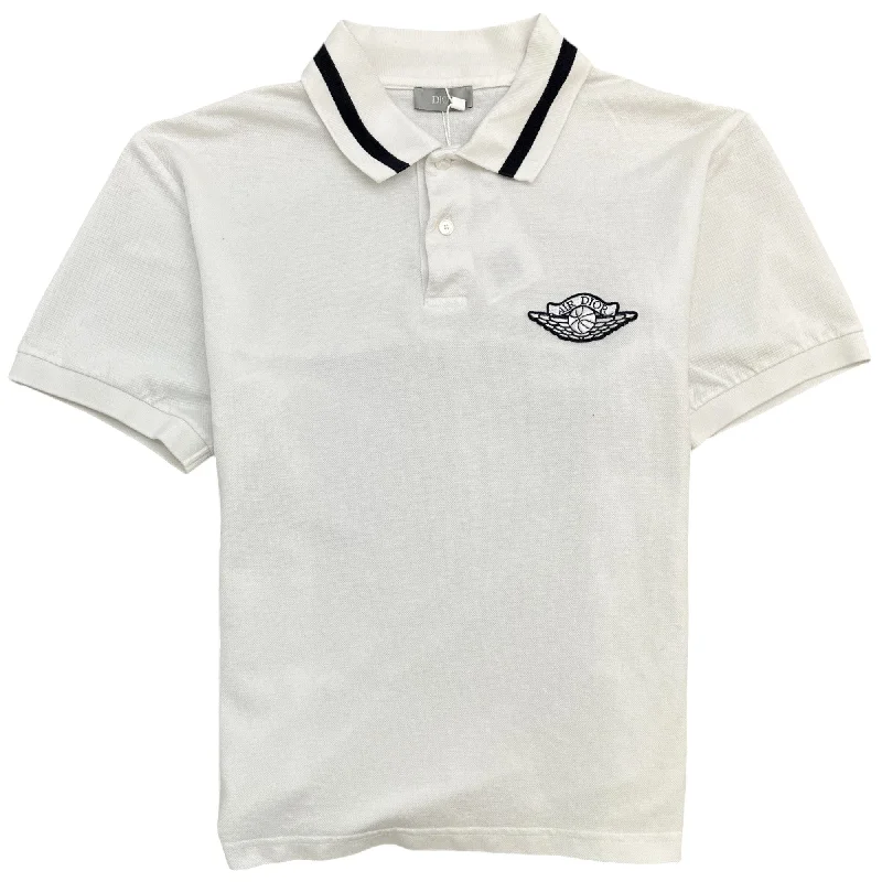 Men's Air Dior Polo Shirt White Size S