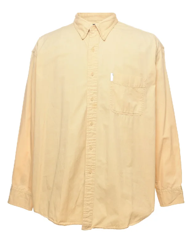 Chaps Pale Yellow Ralph Lauren Shirt - XL