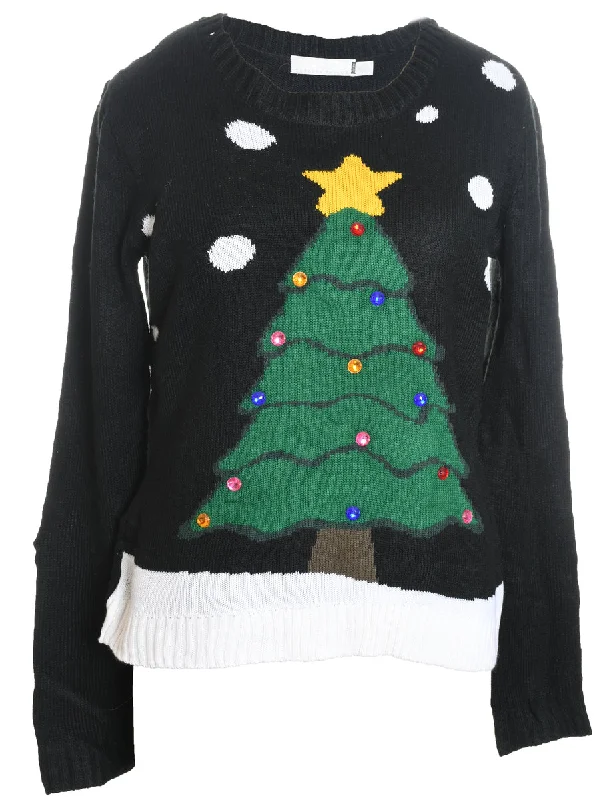 Christmas Tree Design Jumper - M