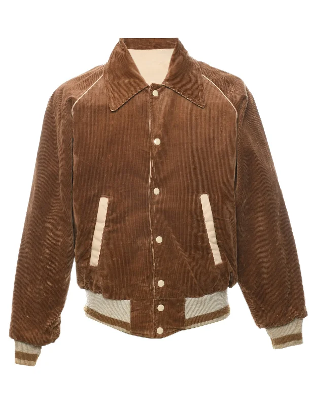 Corduroy Brown Jacket - M