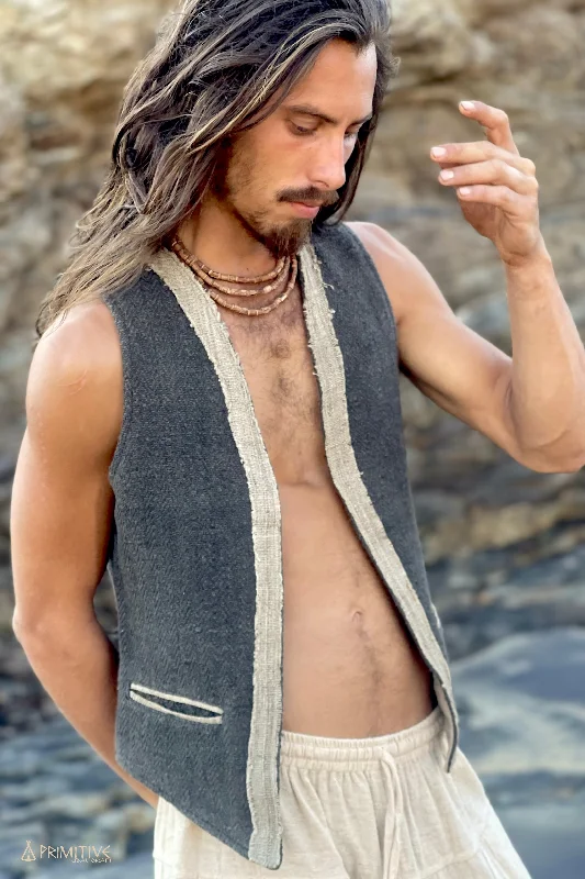 Aguila Vest ⋙⋘ Handwoven Hemp Wool