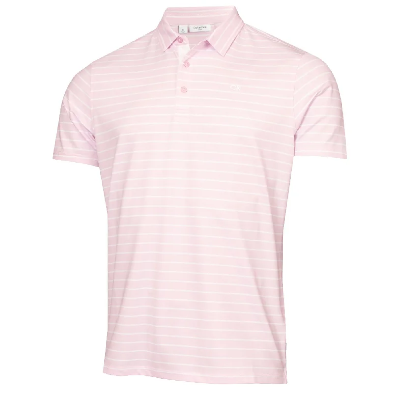 Silverstone Stripe Stretch Polo Pink - SS24