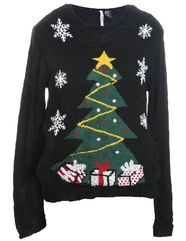 Christmas Tree Design Jumper - L