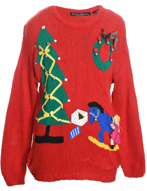 Christmas Tree Design Jumper - M