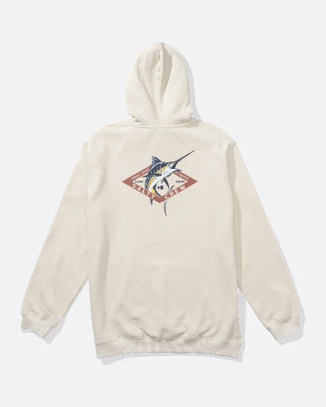 Diamond Marlin Fleece Hoodie - Bone