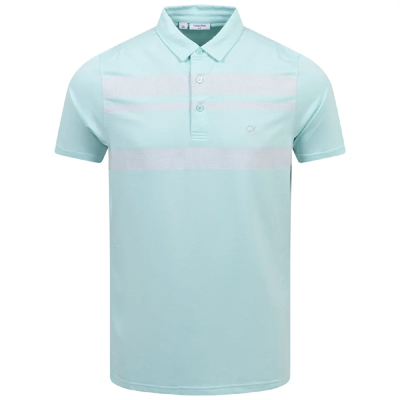 Fort Jackson Cotton Blend Polo Aqua - SS24