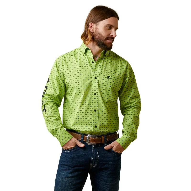 Ariat Mens Wasabi Green Team Pruitt Classic Fit Shirt